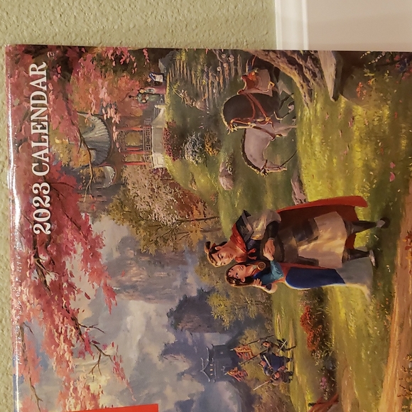 2023 Disney Dreams Thomas Kinkade 16 month wall calendar 12" x 12" - Picture 3 of 12